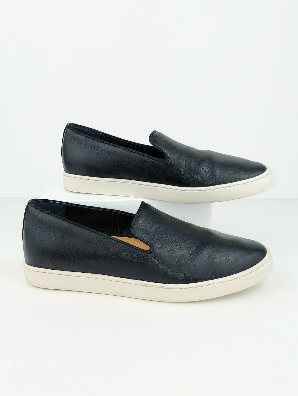 Birdies The Swift Black Leather Sneakers 7